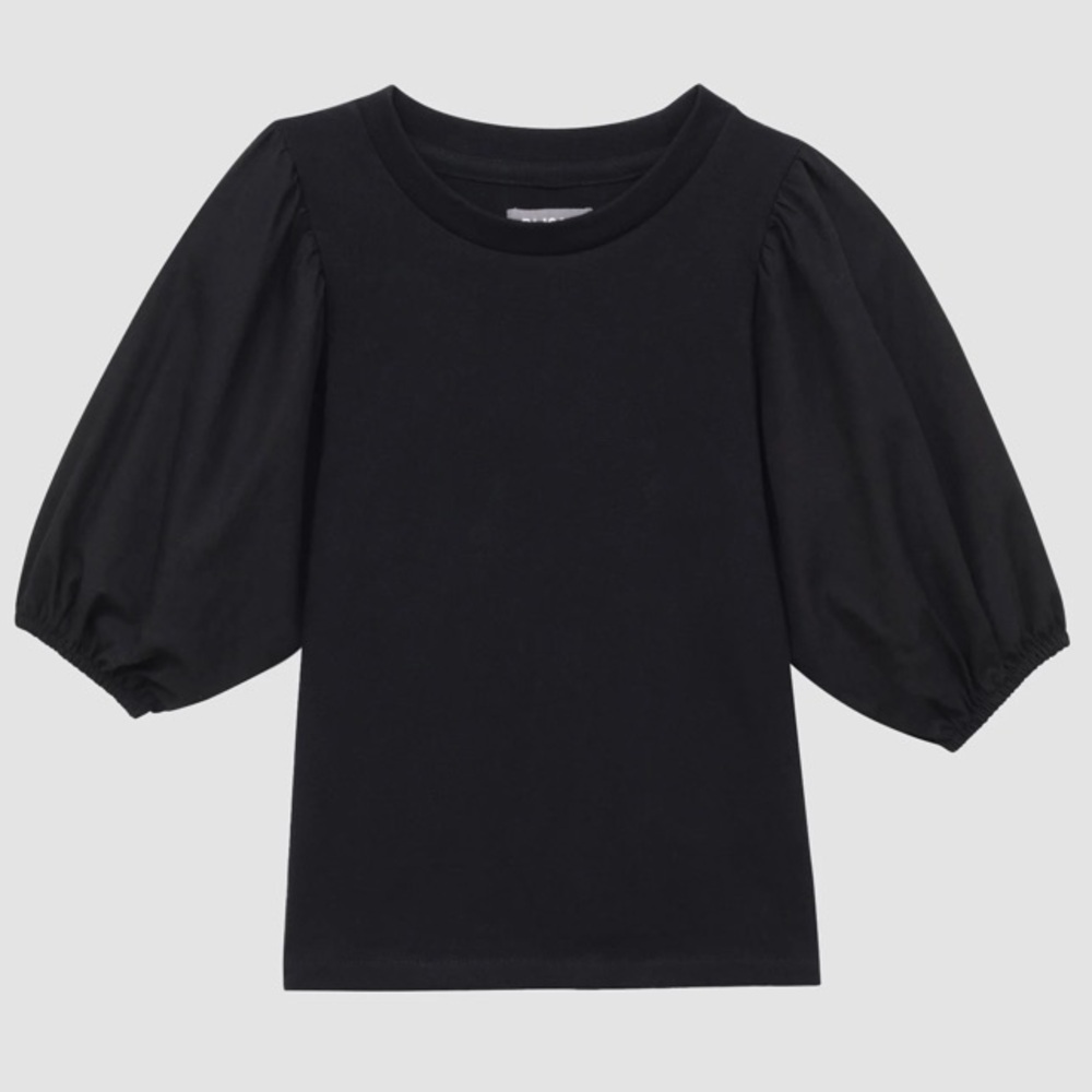 DL1961 Kayla Black Puff Sleeve Top size large girls NWT XS ladies